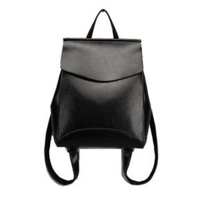 Black Leather Backpack